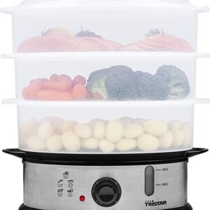 Muud väikesed kodumasinad Tristar  Food Steamer VS-3914 Silver, 1200 W, Capacity 11 L, Number of baskets 3 