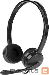 Bezvadu austiņas Natec  Headset Canary Go On-Ear, Microphone, Noice canceling, 3.5 mm, Black 