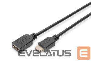 Cable Digitus  HDMI High Speed extension cable AK-330201-050-S Black, Type A M/F, 5 m 