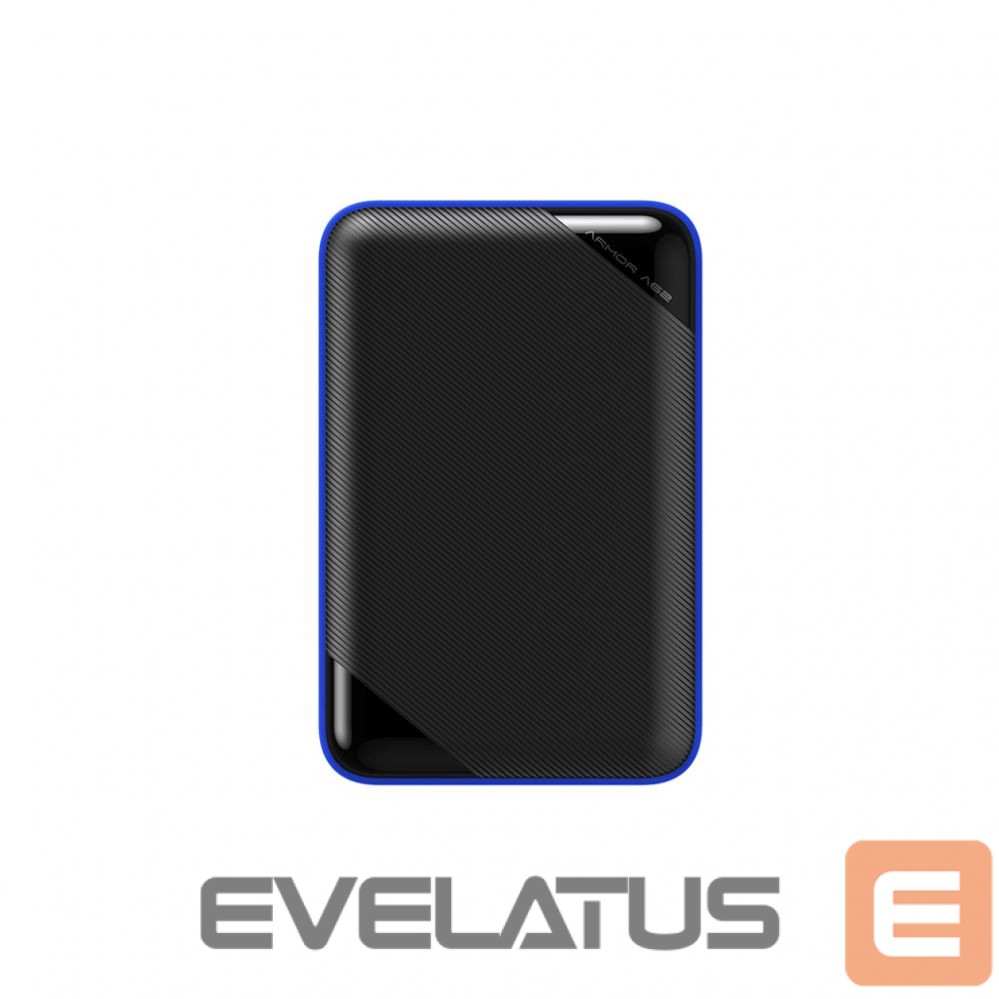 Flash drive Silicon power Portable Hard Drive ARMOR A62 GAME 1000 GB, USB 3.2 Gen1, Black/Blue