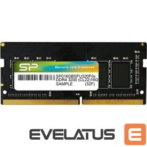 Operatiivmälu DDR4 Silicon power  SP016GBSFU320X02 16 GB, DDR4, 3200 MHz, Notebook, Registered No, ECC No 