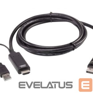 Server - Other Accessories Aten  2L-7D02HDP True 4K 1.8M HDMI to DisplayPort Cable 