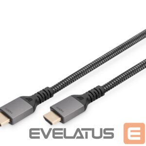 Monitori tarvik Digitus  8K PREMIUM HDMI 2.1 Connection Cable DB-330200-010-S Black, HDMI to HDMI, 1 m 