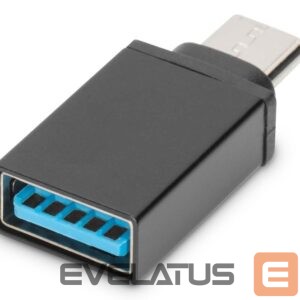 Ruuterid Digitus  USB Type-C adapter, type C to A M/F, 3A, 5GB, 3.0 Version AK-300506-000-S	 Black, Jack USB A, Plug USB C 