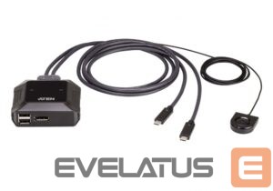 Server - Other Accessories Aten  US3312 2-Port USB-C 4K DisplayPort KVM Switch with Remote Port Selector 
