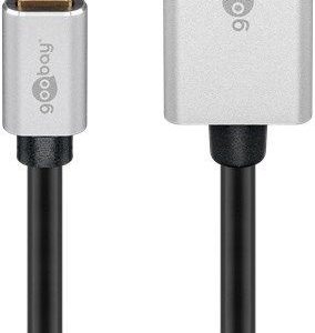 Routers Goobay  USB-C to DisplayPort Adapter Cable 	60176 2 m, Silver/Black, DisplayPort, Type-C 
