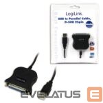 Routers Logilink  USB 2.0 adapter to Paralel (LPT)  DB25 , 1,8m DB25, USB A male 