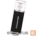 USB atmintinė Silicon power  Ultima-II 8 GB, USB 2.0, Black 