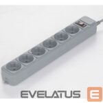 Grandinės pertraukiklis Gembird  SPG6-B-6C Sockets quantity 6, Surge protector 
