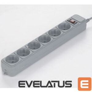 Automātslēdzis Gembird  SPG6-B-6C Sockets quantity 6, Surge protector 