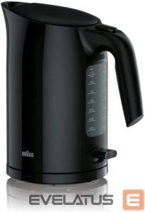 Tējkanna Braun  Kettle WK3100BK PurEase Standard, 2200 W, 1.7 L, Plastic, 360° rotational base, Black 