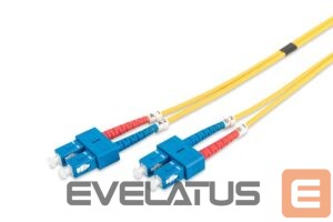 Cable Digitus  Patch Cord FO, Duplex, SC to SC SM OS2 09/125 µ, 1 m Yellow, SC, SC 