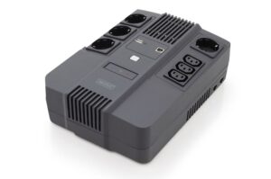 Servers Digitus  All-in-One UPS, 600VA/360W, LED 12V/7Ah x1, 4x CEE 7/7,3x IEC C13, USB, RJ45 