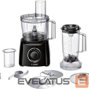 Mikseri un blenderi Bosch  Food processor MCM3201B  Black, 800 W, Number of speeds 2, 2,3 L, Ice crushing, Blender 