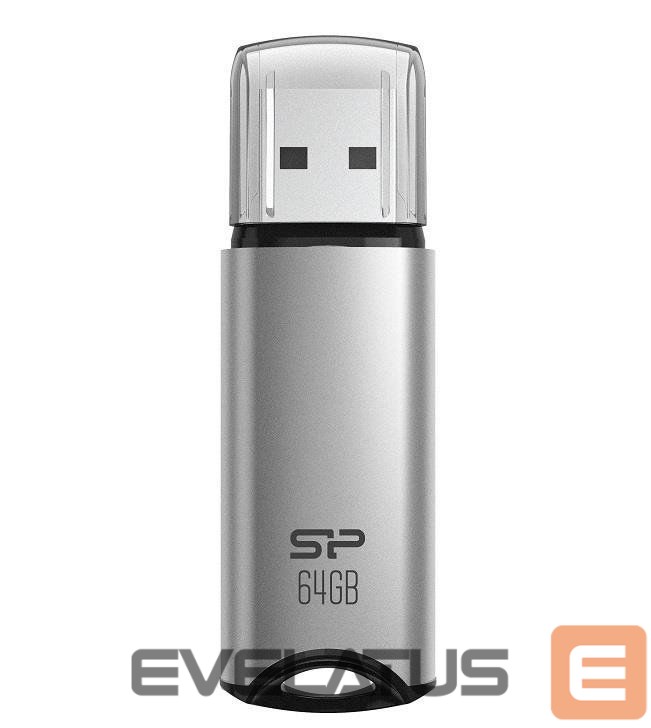 Flash drive Silicon power USB Flash Drive Marvel Series M02 64 GB, Type-A USB 3.2 Gen 1, Silver