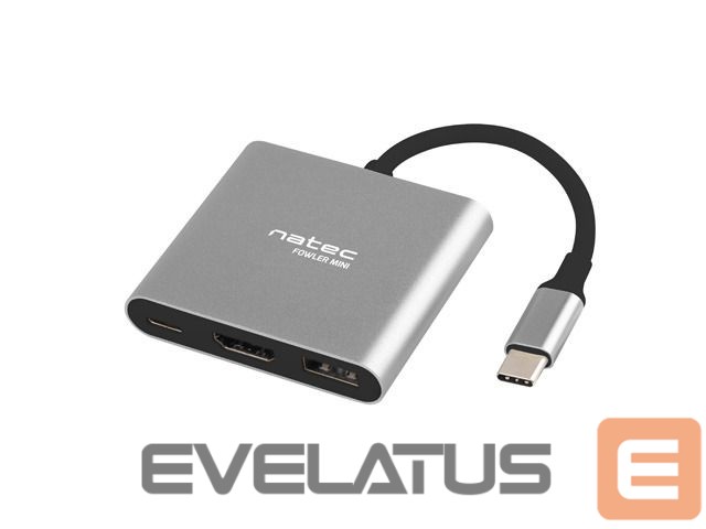 Parveidotājs Natec Multi-Port Adapter, Fowler, USB-C, HDMI, USB 3.0