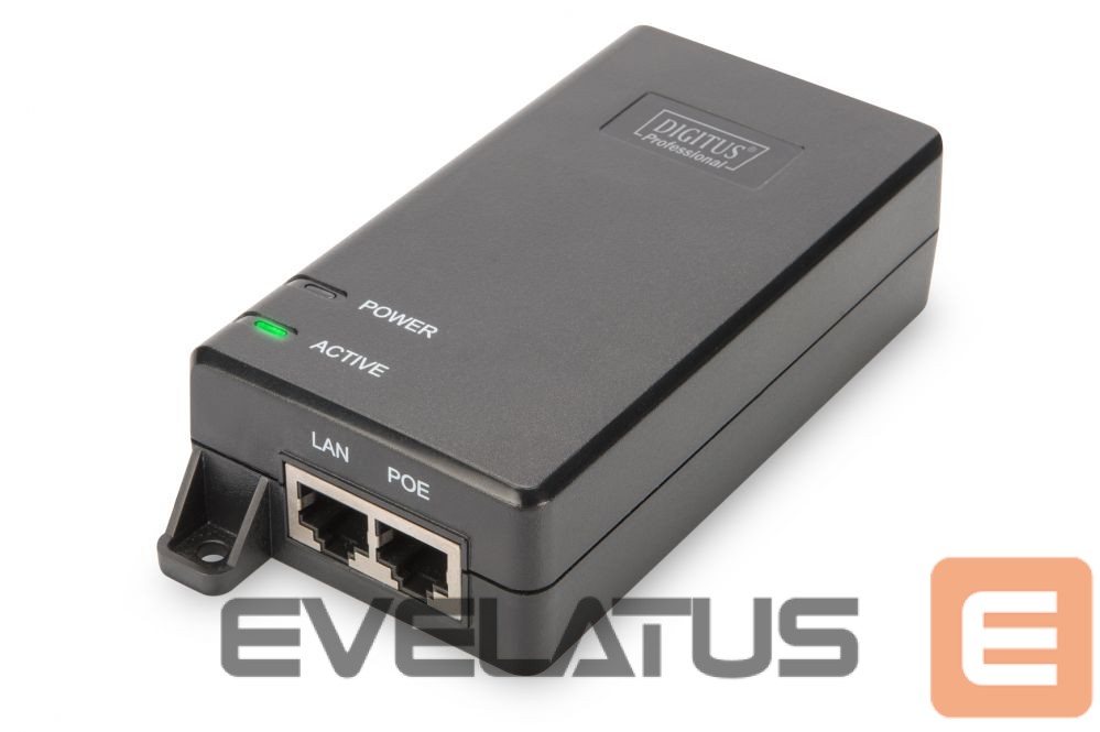 Server – muud tarvikud Digitus Gigabit Ethernet PoE+ Injector DN-95103-2 Ethernet LAN (RJ-45) ports 1xRJ-45 10/100/1000 Mbps Gigabit, 1xRJ-45 10/100/1000 Mbps PoE Output, 802.3at PoE+ & 802.3af PoE