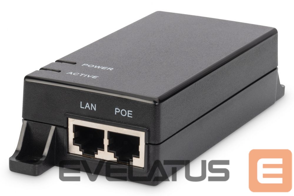 Server - Other Accessories Digitus Gigabit Ethernet PoE Injector DN-95102-1 Ethernet LAN (RJ-45) ports 1xRJ-45 10/100/1000 Mbps Gigabit, 802.3af PoE