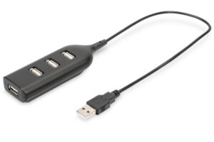 Cable Digitus  USB 2.0 Hub, 4-Port, Bus Powered 4 X USB A/F AT Connected Cable AB-50001-1 