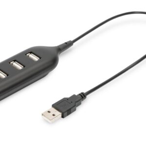 Kaabel Digitus  USB 2.0 Hub, 4-Port, Bus Powered 4 X USB A/F AT Connected Cable AB-50001-1 