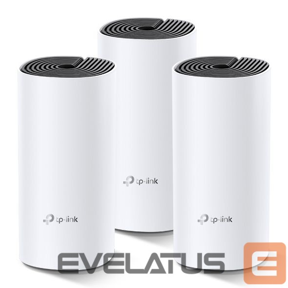 Routers TP-Link Whole Home Mesh WiFi System Deco M4 (3-Pack) 802.11ac, 300+867 Mbit/s, 10/100/1000 Mbit/s, Ethernet LAN (RJ-45) ports 2, Mesh Support Yes, MU-MiMO Yes, Antenna type 2xInternal