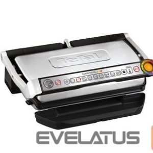 Настольный гриль TEFAL  OptiGrill XL GC724D12 Table, 2000 W, Black/Stainless steel 