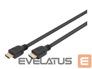 Аксессуар для мониторов Digitus  Ultra High Speed HDMI Cable with Ethernet AK-330124-010-S Black, HDMI to HDMI, 1 m 