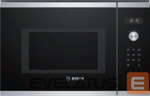 Mikrolaineahi Bosch  Microwave Oven BFL554MS0 Built-in, 31.5 L, Retractable, Rotary knob, Start button, Touch Control, 900 W, Stainless steel, Defrost 