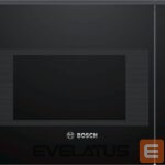 Mikroviļņu krāsns Bosch  Microwave Oven BFL524MB0	 20 L, Retractable, Rotary knob, Touch Control, 800 W, Black, Built-in, Defrost function 