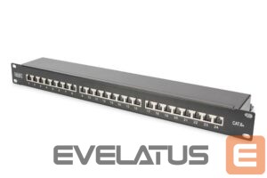 Parveidotājs Digitus  CAT 6A Patch Panel, RJ45, 8P8C, RJ45 shielding (Tinned bronze) 