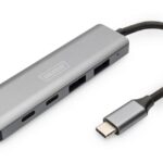 Kabelis Digitus  USB-C 4 Port HUB 2x USB-A + 2x USB-C Gen2 DA-70245 