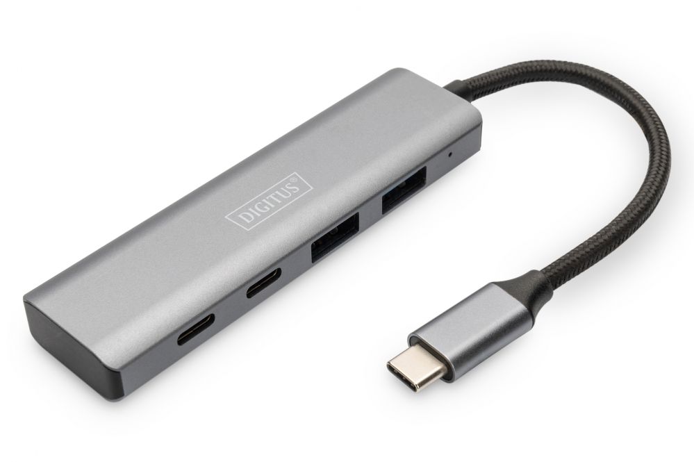 Cable Digitus USB-C 4 Port HUB 2x USB-A + 2x USB-C Gen2 DA-70245