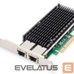 Parveidotājs Digitus  10Gbps Dual Port Ethernet Server adapter PCIe X8, Intel X540 BT2 DN-10163 