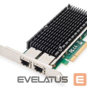 Adapteris Digitus  10Gbps Dual Port Ethernet Server adapter PCIe X8, Intel X540 BT2 DN-10163 