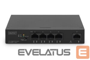 Serveru  - Citi piederumi Digitus  4 Port Gigabit PoE Switch DN-95330-1 10/100/1000 Mbps (RJ-45), Unmanaged, Desktop, Ethernet LAN (RJ-45) ports 4 