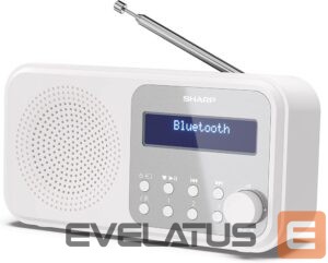 Interaktīvs risinājums Sharp  DR-P420(WH) Tokyo Portable Digital Radio, FM/DAB/DAB+, Bluetooth 5.0, USB or Battery Powered, Snowy White 
