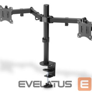 Televizoriaus laikiklis Digitus  Dual Monitor Clamp Mount DA-90400 15-32 ", Maximum weight (capacity) 8 kg, Black 
