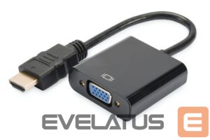 Parveidotājs Digitus  HDMI to VGA converter adapter 	DA-70461 Black 
