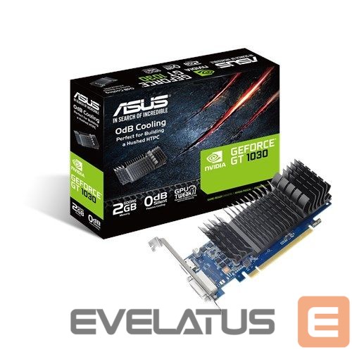 Graphic card / Video cards Asus GT1030-SL-2G-BRK NVIDIA, 2 GB, GeForce GT 1030, GDDR5, PCI Express 3.0, Processor frequency 1506 MHz, DVI-D ports quantity 1, HDMI ports quantity 1, Memory clock speed 6008 MHz
