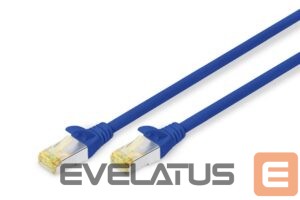 Cable Digitus  CAT 6A S-FTP patch cord, Cu, LSZH AWG 26/7, length 0.25 m, color blue DK-1644-A-005/B 