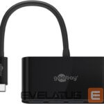 Ruuterid Goobay  4-Port USB-C Multiport Adapter 61073 Black,  USB-A, Type-C 