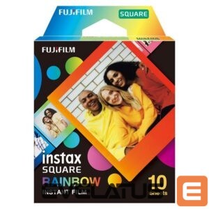 Kaameratarvik FUJIFILM  Instax Square Rainbow (10) Instant Film Quantity 10, 72 x 86 mm, 2.4 x 2.4" Image Area; 3.4 x 2.8" Print Size, For use with instax SQUARE Cameras 