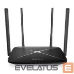 Routers MERCUSYS  AC1200 Wireless Dual Band Gigabit Router AC12G 802.11ac, 300+867 Mbit/s, 10/100/1000 Mbit/s, Ethernet LAN (RJ-45) ports 3, MU-MiMO No, Antenna type 4xFixed, Black 