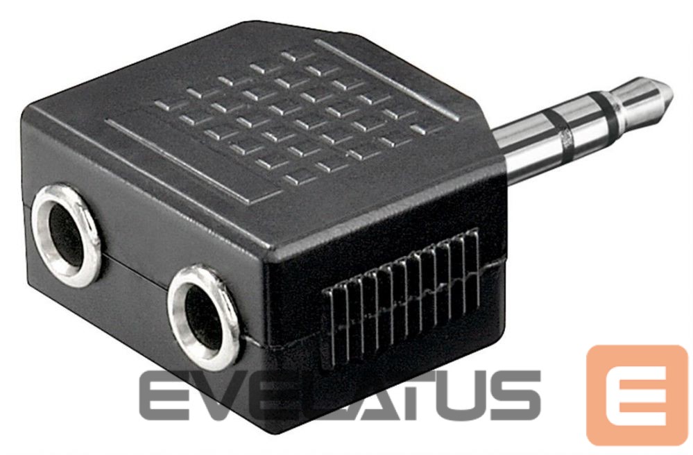 Muu arvutitarvik Goobay Headphone AUX adapter; 3.5 mm jack 1-to-2