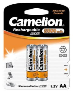 Cita datorprece Camelion  AA/HR6, 2500 mAh, Rechargeable Batteries Ni-MH, 2 pc(s) 