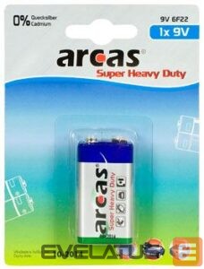Cita datorprece Arcas  9V/6LR61, Super Heavy Duty, 1 pc(s) 