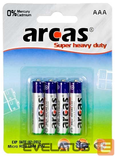 Other Computer Accessory Arcas AAA/R03, Super Heavy Duty, 4 pc(s)