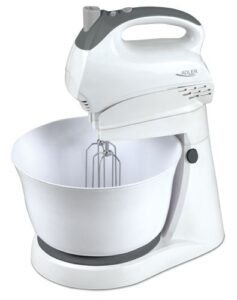 Maišytuvai ir maišytuvai Adler  Mixer AD 4202 Mixer with bowl, 300 W, Number of speeds 5, Turbo mode, White 