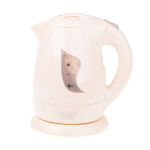 Teapot Adler  Kettle AD 08 b Standard, Plastic, Beige, 850 W, 360° rotational base, 1 L 