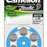 Другой аксессуар для компьютера Camelion  A675/DA675/ZL675, Zinc air cells, 6 pc(s) 